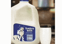 Milk Drinking GIF