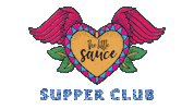 supper club glitter Sticker by The Little Sauce