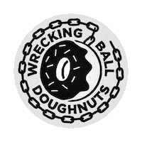 Doughnut Dundee Sticker by Wrecking Ball Doughnuts