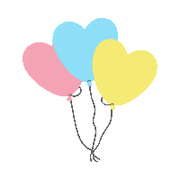 balloons hearts Sticker