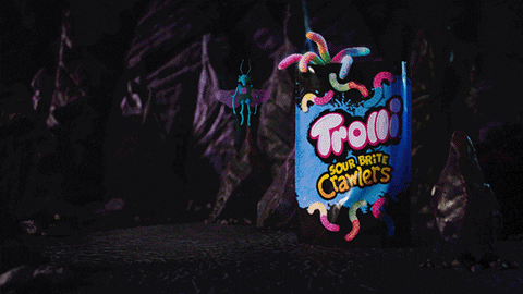 Animation Neon GIF by Trolli