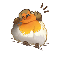 thais-illustration red nature animal bird Sticker