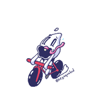 HeyAquabud bike ride bicycle bmx Sticker