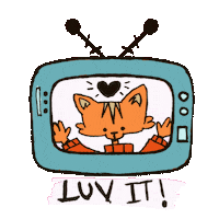Love It Cat Sticker