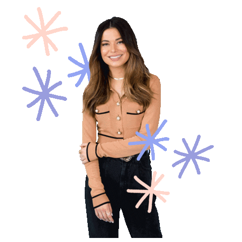 Happy Miranda Cosgrove Sticker by cbsunstoppable