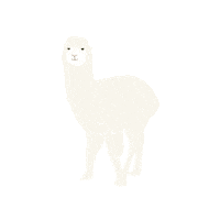 LiveArtProject white かわいい 可愛い 動物 Sticker