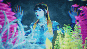 charlixcx water fish pose spicy GIF