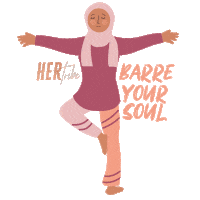 Girl Yoga Sticker by Her Tribe