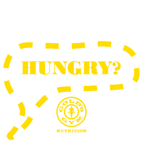 Hungry Golds Gym Sticker by goldsgymnutrition