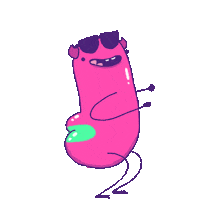 Farting Inner Demons Sticker by Lisa Vertudaches