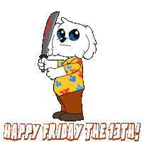 Friday The 13Th Sticker by BoDoggos