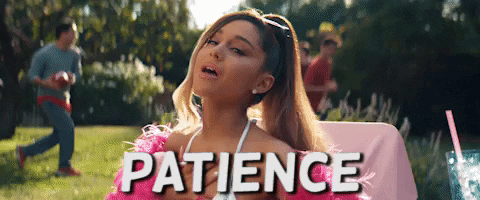 patience thank you next GIF by Ariana Grande