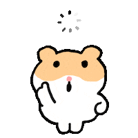 oridoogi thinking rabbit duck loading Sticker