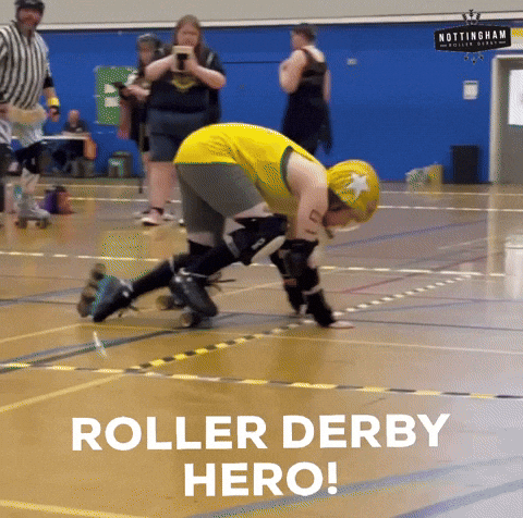 Roller Derby Hero GIF by Nottingham Roller Derby