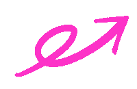 Pink Arrow Sticker by Molly Jenson
