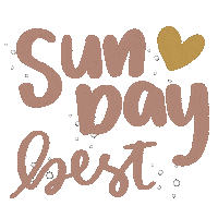 Happy Sunday Heart Sticker