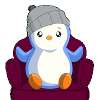Relaxed Movie Time Sticker by Pudgy Penguins
