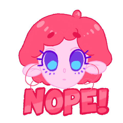 SoffyChannel giphyupload no nope sorry Sticker