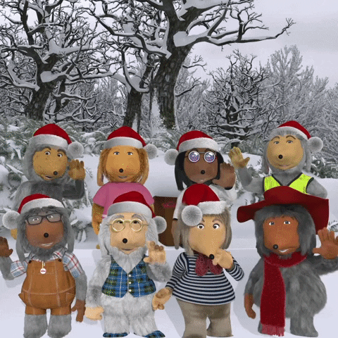 Merry Christmas GIF by The Wombles