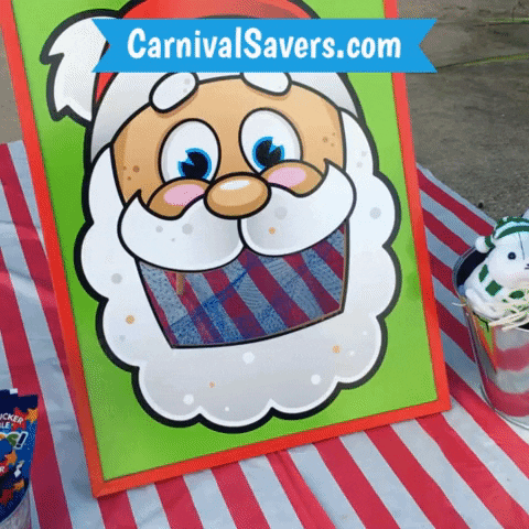CarnivalSavers giphyupload carnival savers carnivalsavers santa bean bag toss GIF