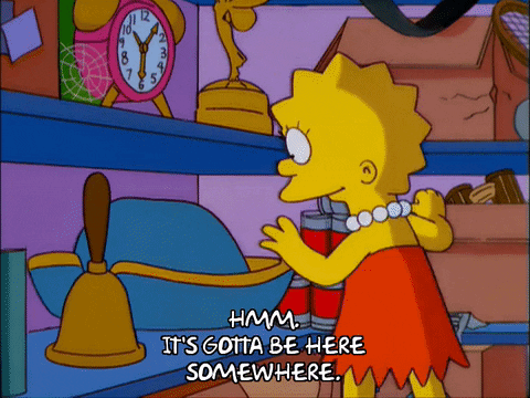 reaching lisa simpson GIF
