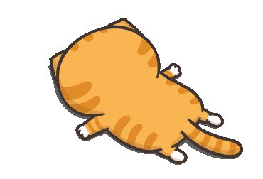 tired cat Sticker by MochiDad