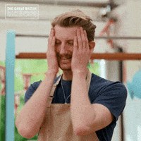 Nervous Tom GIF by The Great British Bake Off
