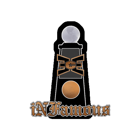 Infamous Sticker by East Celebrity Elite