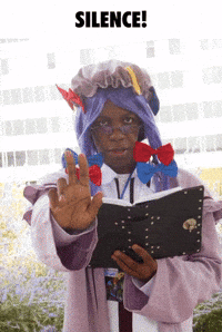 Book Silence GIF