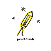 Stars Firework Sticker by goliatandfriends