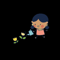 FugeeSchool green plants gardening routine GIF