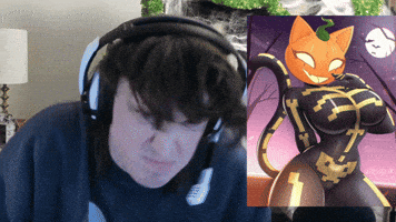 Cat Girl Pumpkin GIF