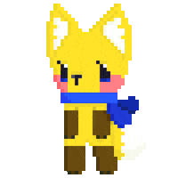 Kyubi_No_Yohko wink scarf kyut kyubinoyohko Sticker