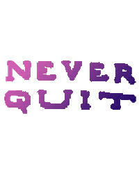 Beloften never quit vpro never quit Sticker