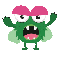 Flying Monster Sticker by Mable Therapy