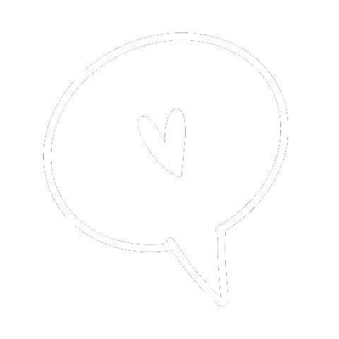 White Heart Love Sticker