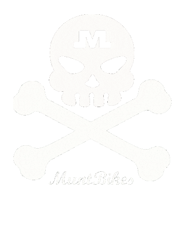 Bike Skull Sticker by muntbikes