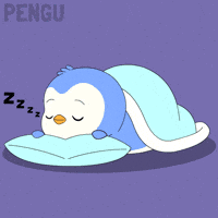 Tired Good Night GIF by Pudgy Penguins