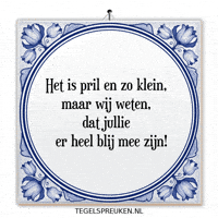 Geluk Klein GIF by Tegelspreuken.nl