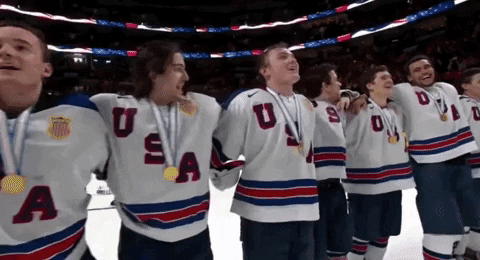 USAHockey giphygifmaker hockey usa singing GIF