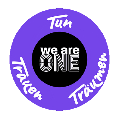 We Are One Tun Sticker by Stockanotti