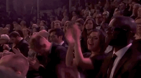 standing ovation applause GIF by BAFTA