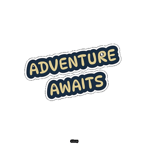 Adventure Awaits Sticker by stribra