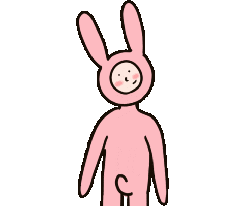 henchaiusagi giphyupload happy fun rabbit Sticker