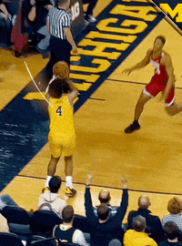 Go Blue College Basketball GIF by Michigan Athletics