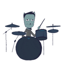Loop Rock Sticker by Oksana Kurmaz Art & Animation
