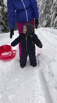 baby snow GIF by America's Funniest Home Videos