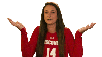 Wisconsin Volleyball What Sticker by Wisconsin Badgers