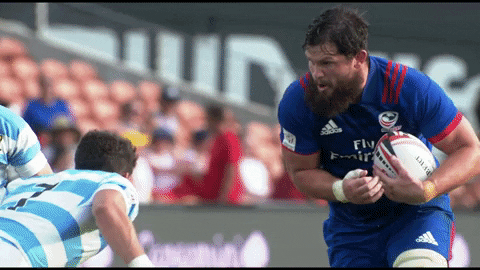 Hitting Big Hit GIF by World Rugby