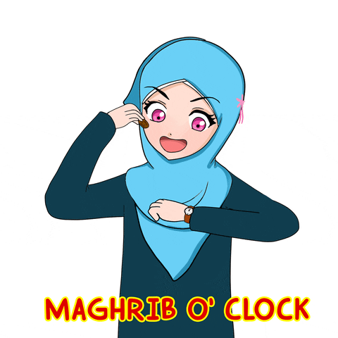 lalaartwork giphyupload anime waiting hijab GIF